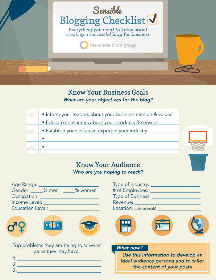 Blogging Checklist 1 from One Bright Spark