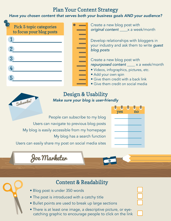 Blogging Checklist 2 from One Bright Spark