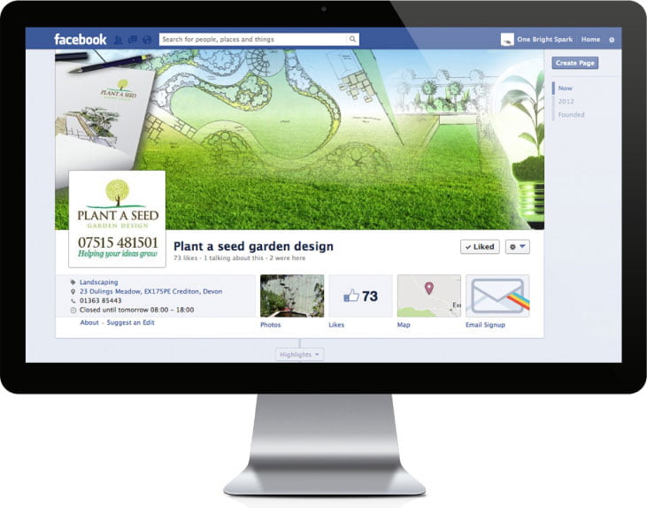 Facebook Page Design by One Bright Spark